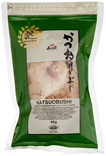 WADAKYU Katsuobushi Bonito Flocken – Aus 100 Prozent getrocknetem und geräuchertem Bonito Thunfisch – Ideal für die japanische Küche – 1 x 40 g