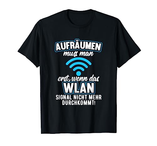 Admin, Nerd, Gamer, Wlan Design I Informatiker, Zocker Motiv T-Shirt