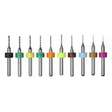 Wolfram -Carbid -Mikrobohrer -Bit -Set hoher Verschleiß -Chipentfernung für PCB -Leiterplatten -Gravurwerkzeuge