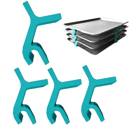 Backblechstapler – kompaktes Küchenregal, Backblech-Organizer für Schränke | stapelbarer Backblechhalter, Ofenblechständer, platzsparend in der Küche, Backblech-Organizer für die Arbeitsplatte