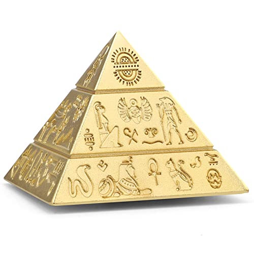 Pyramide Fidget Spinner Schreibtisch Spielzeug für Kinder Erwachsene Stress Relief, Metall Fidget Cube Schreibtisch Dekoration für Büro, Geburtstagsgeschenk Party Gunst Klassenzimmer Preise