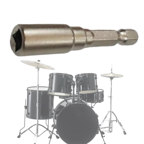 Schlagzeugschlüssel-Bit, Stahl-Trommel-Stimmschlüssel, Ersatz-Trommelbohrer, Magnetkopfbohrer, Trommelschlüssel, Ersatztrommel-Zubehör, Percussion-Hardware-Werkzeug für einfache Installation und