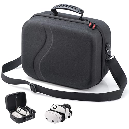 DEVASO Große Tasche Kompatibel mit Quest 3S/Quest 3, Reisen Lagerung Tragetasche für BOBOVR S3 Pro Akku Elite Strap und Anderem Zubehör, Reisen und Aufbewahrung Tasche für Quest 3S