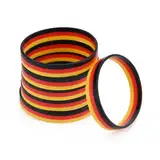 Kostümheld® Fanarmband Fanartikel Armband Silikonband Band Deutschland zu WM Weltmeisterschaft - Europameisterschaft - schwarz, rot, Gold