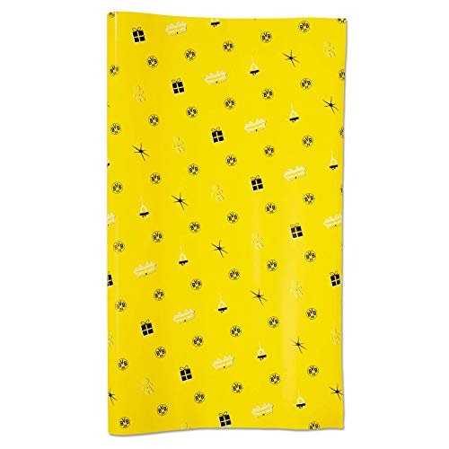 Borussia Dortmund BVB-Weihnachtsgeschenkpapier Dekoration, gelb, one Size, Einheitsgröße