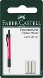 FABER-CASTELL 131595 - Ersatzradierer für Druckbleistift Grip Matic, 3 Stück