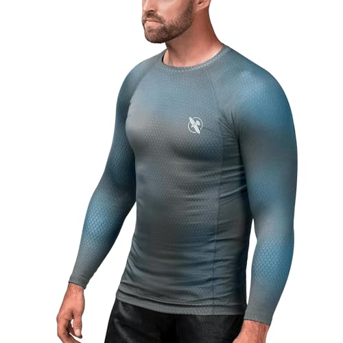 Hayabusa Fusion Rashguard - Grijs / Aquablauw