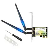 Ziyituod PCIe WiFi Karte für PC, WLAN Wireless-AC 1200Mbps PCI-E Wireless Netzwerkkarte 802.11ac Dual Band (5Ghz und 2.4Ghz) für Gaming, Streaming, Unterstützt Linux Windows 11/10/8.1/8/7 (32/64-bit)