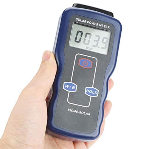 Solar Power Meter SM206 Digital Solar Power Meter Sonnenlichtmessgerät für Strahlungsmessgeräte Solar Power Strahlungsmessgerät