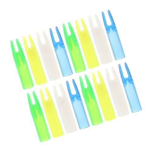 Anneome 16pcs Bogenschießen Nocks Praktische Jagd Nocke Kleine Nocks Schwanzpfeil Nocks Für Pfeilbogenschießen