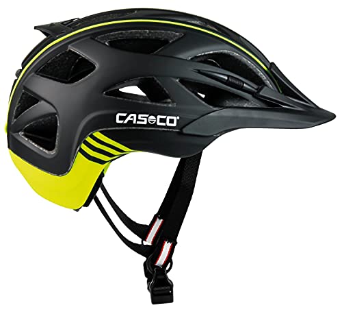 Casco Activ 2 Fahrradhelm Herren, Damen Schwarz Matt Gelb (S 52-56cm)