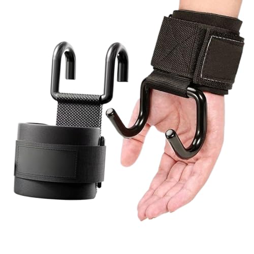 Handgelenkhaken für Gewichtheben, Gewichtheben, Handgelenk-Griffe, starke Stunden, Fitnessstudio, Anheben der Klimmzughaken für , Muskulatur