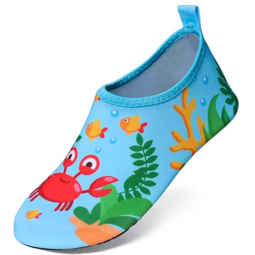 YloveM Kleinkind Schwimmschuhe Kinder Wasserschuhe Mädchen Jungen Kinder Beachschuhe rutschfeste Aquaschuhe Strandschuhe für Baby Strand Schwimmbad Surfen Garten Beach Pool
