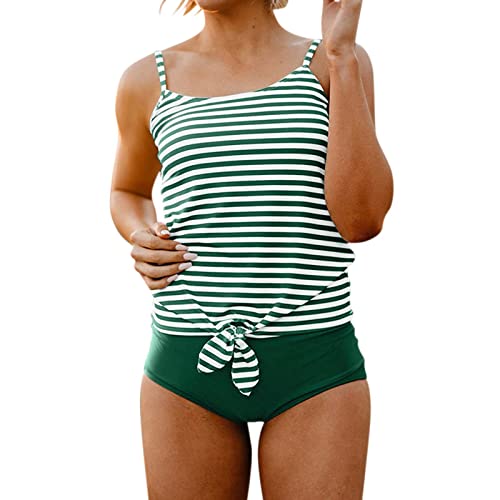 Männer Hemden Womens Split Sling Striped Printed Bikini geknotete sexy Mode-Badebekleidung Shirt Jungen