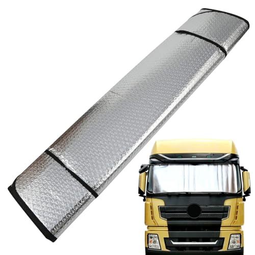 LKW Windschutzscheiben Sonnenschutz | 220x80cm Auto Windschutzscheiben Sonnenschutz | Windschutzscheiben Sonnenschutz | Auto Sonnenschutz | Faltbarer Sonnenschutz Für Die Windschutzscheibe Von LKWs