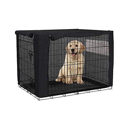 chengsan Hundekäfig-Abdeckung für Drahtkäfige, strapazierfähiges Polyester, Winddicht (Nur Abdeckung,94 x 61 x 63,5 cm)