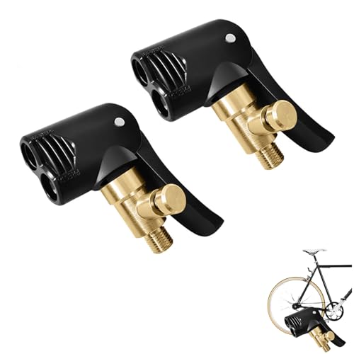 Batheidon Autoventil Hebelstecker Autoventil Adapter,Auto Reifen Air Chuck Autoventil Hebelstecker Reifenventil, Kompatibel mit Auto, Fahrrad, Motorrad, LKW - Deflatable, 2 Stück