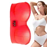 Kirdume Brustmassagegerät für Festigkeit - Smart Warmer Massagegerät verstellbar,USB-Brustvergrößerer kabellos, Körperpflege für Frauen für eine Bezaubernde 3D-Brustkontur