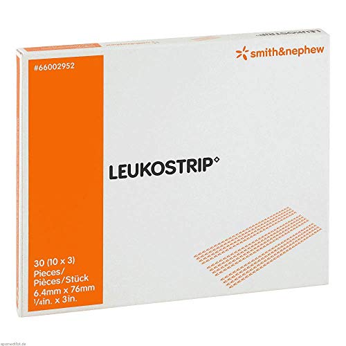 LEUKOSTRIP◊ Wundnahtstreifen (6,4 x 76mm) 10x3 Streifen