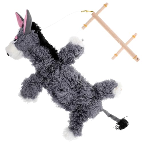 Toyvian Esel-Marionette Weihnachtsspielzeug Holzspielzeug Goodie-Bag-Füller Handpuppe Marionette chinesische Vogelpuppe Eselpuppenspielzeug Tierdesign-Marionette Marionettenkinder Garn