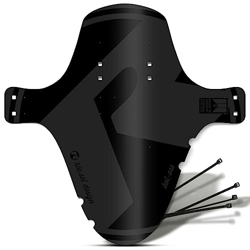 Riesel Design 1x Mudguard - kol:oss - XL MTB Schutzblech inkl. Kabelbinder/Stylischer MTB Schmutzfänger/Mountainbike Schutzblech als Spritzschutz für alle Radgrößen