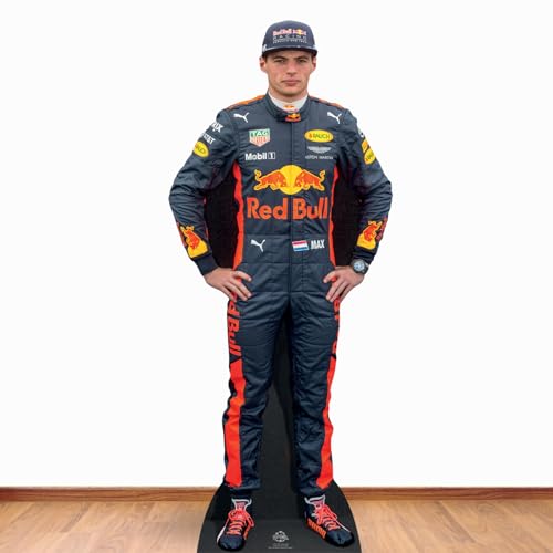 STAR CUTOUTS Ltd CS667 Max Verstappen mit Mini-Ständer, perfekt für Geburtstage, Geschenke, Partys und Fans, Pappe, Lifesize