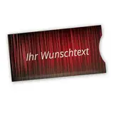 Ticketschuber: Geschenkverpackung für Tickets und Karten (Rot mit Namen)