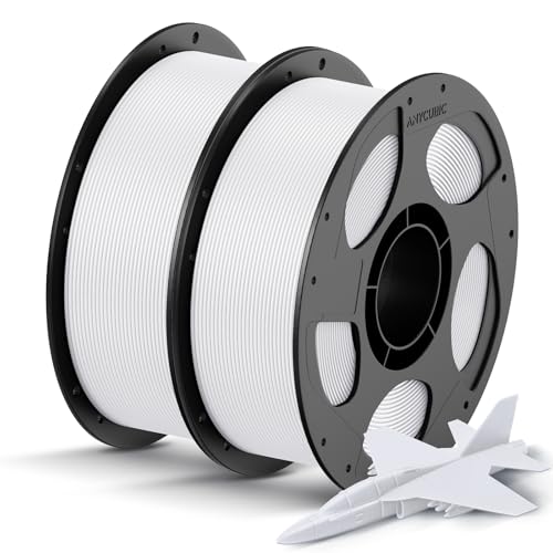 ANYCUBIC Refill High Speed PLA und Spool Kit, Bis zu 600 mm/s Hohe Geschwindigkeit 3D Drucker Filament, RFID für Intelligentes Drucken 2KG Weiß