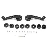 Gorgeri Window Crank Handle Kit, 3 Zoll schwarz CNC Aluminiumlegierung Window Winder Kurbel Passend für Chevy, fensterkurbel 1