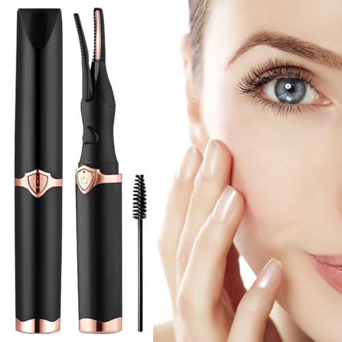 XPJBKC Wimpernzange Beheizbar, Elektrische Wimpernzange Beheizt mit 3 Temperaturmodi, Wiederaufladbarer USB Wimpern Curler Heated Eyelash Curler für Echte und Falsche Wimpern