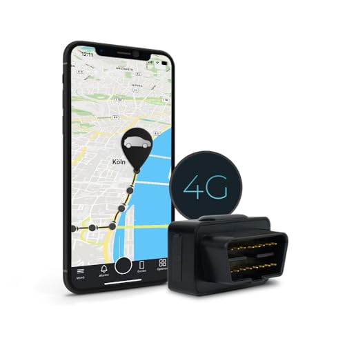 SALIND 4G OBD GPS Tracker Auto, Fahrzeuge und LKWs OBD2 Stecker - Peilsender Auto mit Ortung - elektronisches Fahrtenbuch - Online weltweit Echtzeit Tracking mit App- ohne Aufladen