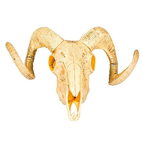 Boland 54319 - Dekoration Tierschädel mit zwei Hörnern, 28x36 cm, Stier, Wilder Westen, Partydeko für Mottoparty und Karneval