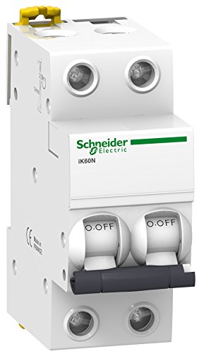 Schneider Electric A9K17210 Leistungsschutzschalter, Ik60N, 2P, 10 A, Curva C, 10:00:00