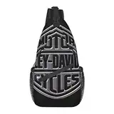RFSHOP Harley Davidson Lässige Umhängetasche, Outdoor-Schultertasche, Brusttasche, für Wandern, Radfahren, Reisen, für Herren, Damen, Mädchen, Bild