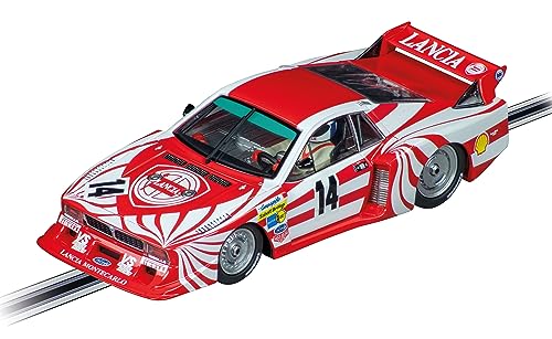 Carrera - 20031064 - DIGITAL 132 I Lancia Beta Montecarlo Turbo Lancia Italia No14 24h 1981 I Klassischer Rennwagen für Sammler I Mit voll funktionsfähigen Lichtern I Slotcar Maßstab 1:32