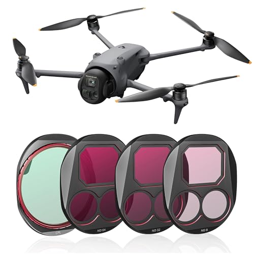 Mavic 4 Pro ND & CPL Filter Set für DJI Mavic 4 Pro, 4 stück Filter CPL, ND8, ND32, ND64 Drohne Objektivfilter, Multi-Beschichtung HD Optical Glas Aluminium