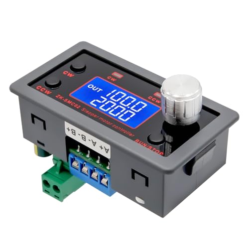 Schrittmotor Treiber für NEMA 17 Binghe SMC02 Schrittmotor Treiber Controller Stepper Motor mit Display Vorwärts/Rückwärts Schrittmotor Treibersteuerung PLC Serielle Kommunikation für NEMA 17 23 Moto