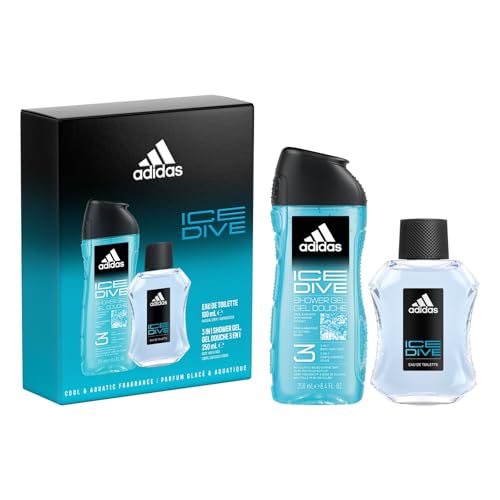 Das adidas Eisdive-Set enthält ein Eau de Toilette und ein Duschgel