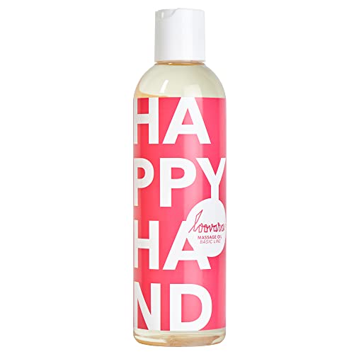 Loovara Massageöl Liebes-Öl 250 ml - HAPPY HAND - Vegan, dermatologisch getestet als Liebes-Öl fürs Vorspiel und Partnermassage & mit Sexspielzeug Sextoys geeignet