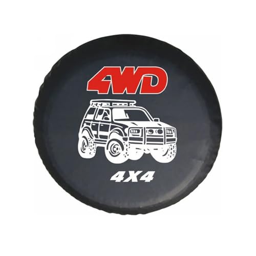 33 cm 35,6 cm 38,1 cm 40,6 cm 43,2 cm 4 WD Allradreifen 4x4 Ersatzradtasche Reifen für Jeep (33 cm)