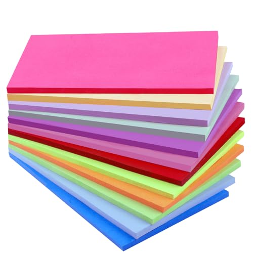 Haftnotizen, 420 Stück Sticky Notes, Groß Haftnotizen Pastell, Haftnotizen Klebezettel, Bunt Selbstklebende Klebezettel, Klebezettel Zum Beschriften für Schule, Zuhause, Büro - 76 x 127mm