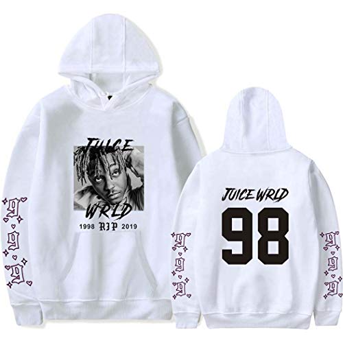 Yumenam Unisex Kapuzenpullover R.I.P. Rapper 999 Gedruckt Hoodies Hooded Pullover Streetwear Hip Hop Tops Jugend Lässig Sweatshirt mit Tasche