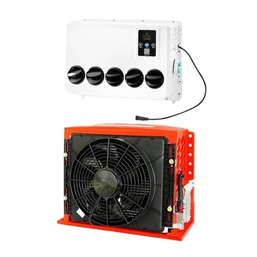 WLLKIY Auto Klimaanlage Elektrische Parkplatz Klimaanlage 24V Kälte Integrierte Maschine Fahrzeug 12v LKW Rv Auto Bagger Bulldozer Box Klimaanlage Leistungsstarke Kühlung(12V Box-Type)