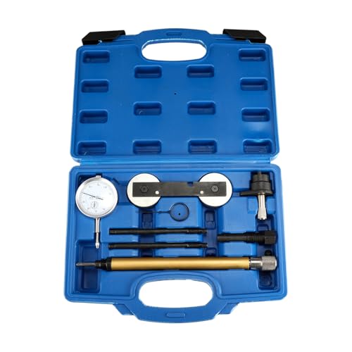 GEARVER Motor Einstellwerkzeug Set – Komplettsatz für präzisen Steuerkettenwechsel mit Messuhrhalter & Messuhr, kompatibel mit VAG Audi VW Skoda SEAT 1.2/1.4/1.6 TSI FSI