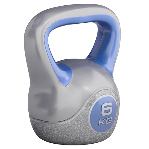 GORILLA SPORTS® Kettlebell - 2kg, 3kg, 4kg, 5kg, 6kg, 8kg, 10kg, 12kg, 14kg, 16kg, 18kg, 20kg Gewichte, Einzeln/Set, mit/ohne Ablage, Kunststoff - Kugelhantel, Schwunghantel, Kugelgewicht