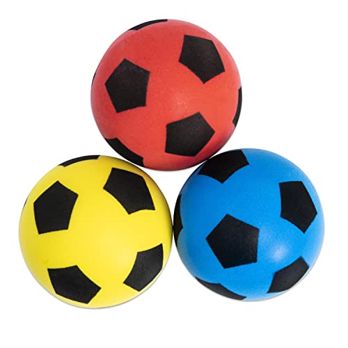 Betzold Sport - Softbälle-Set 3 Stück - Soft-Fußball-Set Kinder-Schaumstoffball Kinder-Ball