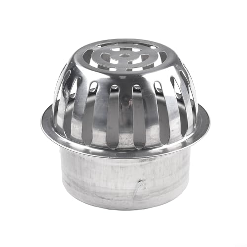 Robuster Edelstahl-Dachrinnenfilter blockiert effizient Blätter, Schmutz und Nagetiere für Abflüsse im Freien (150 mm)