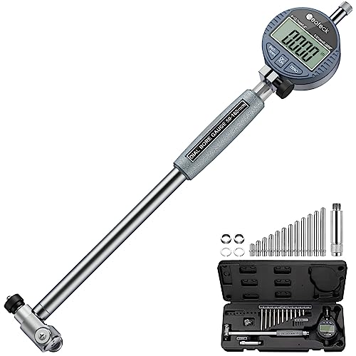 Neoteck Bohrungslehre Messuhr Set 50-160 mm Innendurchmesser Messuhr Aluminiumlegierung Hohe Präzision 0,01 mm Dial Bore Gauge Industriemesswerkzeug