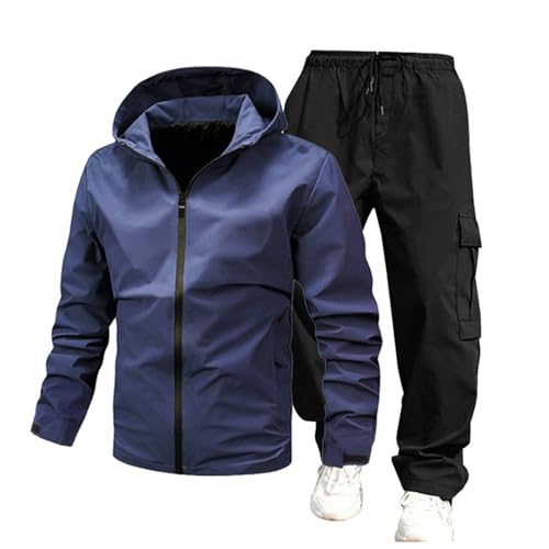 Caxndycing Skianzug Herren Ski Jacke und Hosen Set Schneeanzug Winter Winter Warme Schnee Skifahren Sätze Wasserdicht Winddicht Snowboard Anzug Atmungsaktiv Softshelljacke Schneehose