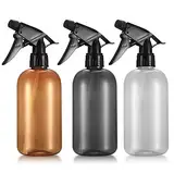 MMDBD 3 Stk 500 ml Sprühflaschen, Leer Wassersprühflaschen, Pflanzensprühflasche, Friseursprühflaschen, Kunststoff Zerstäuber Sprüher Flaschen für Hausreinigung, Garten, Pflanzen, Blumen, Haare